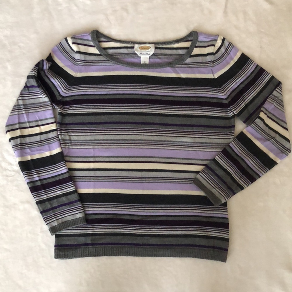 Talbots Crewneck pullover sweater multicolored size small
